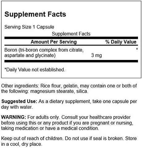 SWANSON - Swanson Triple Boron Complex 3 Mg. 250 Capsulas 3 Pack - The Red Vitamin MX - Suplementos Alimenticios - {{ shop.shopifyCountryName }}