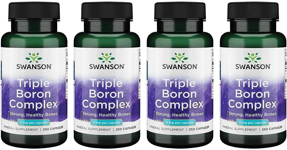 SWANSON - Swanson Triple Boron Complex 3 Mg. 250 Capsulas 4 Pack - The Red Vitamin MX - Suplementos Alimenticios - {{ shop.shopifyCountryName }}