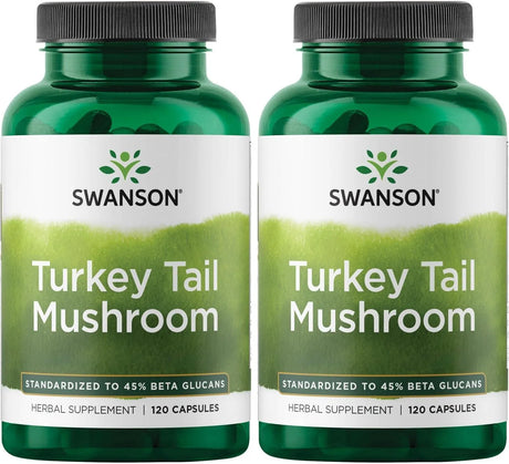 SWANSON - Swanson Turkey Tail Mushroom 500Mg. 120 Capsulas 2 Pack - The Red Vitamin MX - Suplementos Alimenticios - {{ shop.shopifyCountryName }}