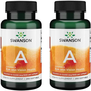 SWANSON - Swanson Vitamin A 10,000 IU 500 Capsulas Blandas - The Red Vitamin MX - Suplementos Alimenticios - {{ shop.shopifyCountryName }}