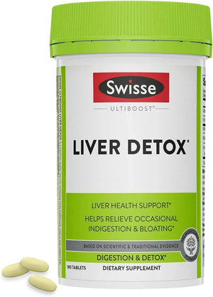 SWISSE - Swisse Milk Thistle Liver Cleanse Detox & Repair 180 Tabletas - The Red Vitamin MX - Suplementos Alimenticios - {{ shop.shopifyCountryName }}