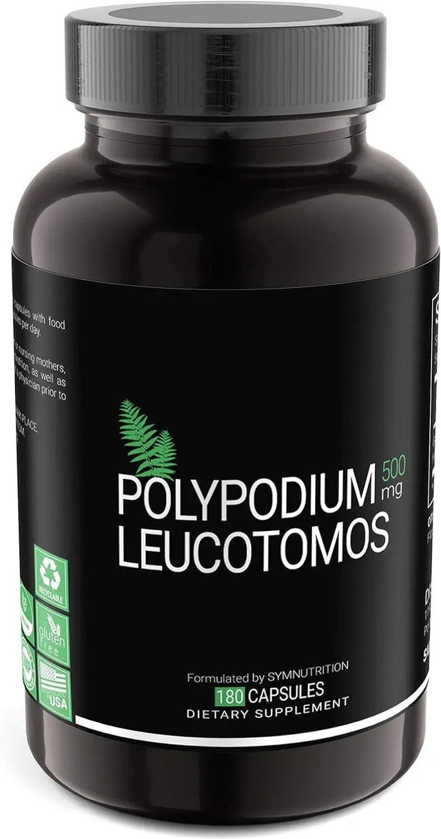 SYMNUTRITION - SYMNUTRITION Polypodium Leucotomos 500Mg. 180 Capsulas - The Red Vitamin MX - Suplementos Alimenticios - {{ shop.shopifyCountryName }}