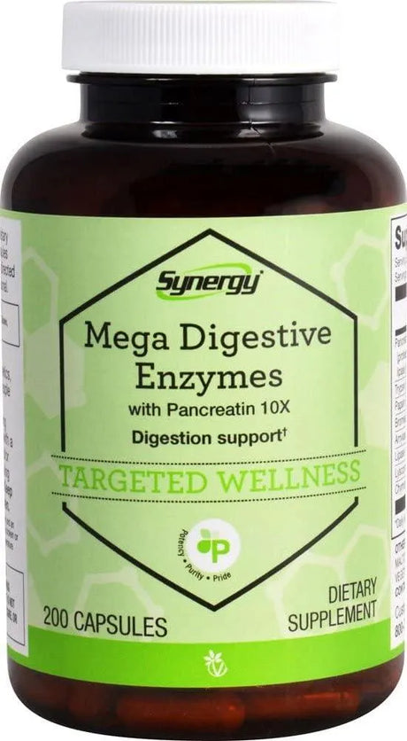 SYNERGY - Synergy Mega Digestive Enzymes with Pancreatin 200 Capsulas - The Red Vitamin MX - Suplementos Alimenticios - {{ shop.shopifyCountryName }}