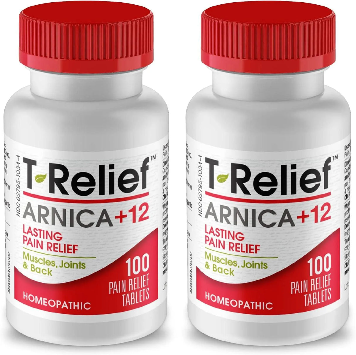 T-RELIEF - T-Relief Arnica +12 Natural Relieving Actives 100 Tabletas 2 Pack - The Red Vitamin MX - Suplementos Alimenticios - {{ shop.shopifyCountryName }}