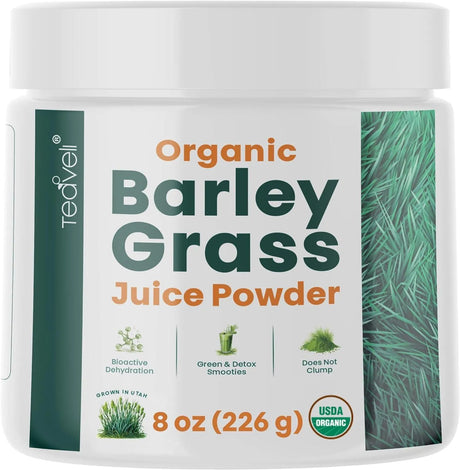 TEAVELI - Teaveli Organic Barley Grass Juice Powder 226Gr. - The Red Vitamin MX - Suplementos Alimenticios - {{ shop.shopifyCountryName }}