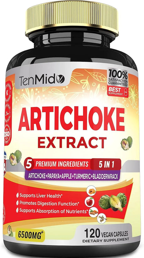 TENMIDO - Tenmido Artichoke Extract 6500Mg. 120 Capsulas - The Red Vitamin MX - Suplementos Alimenticios - {{ shop.shopifyCountryName }}