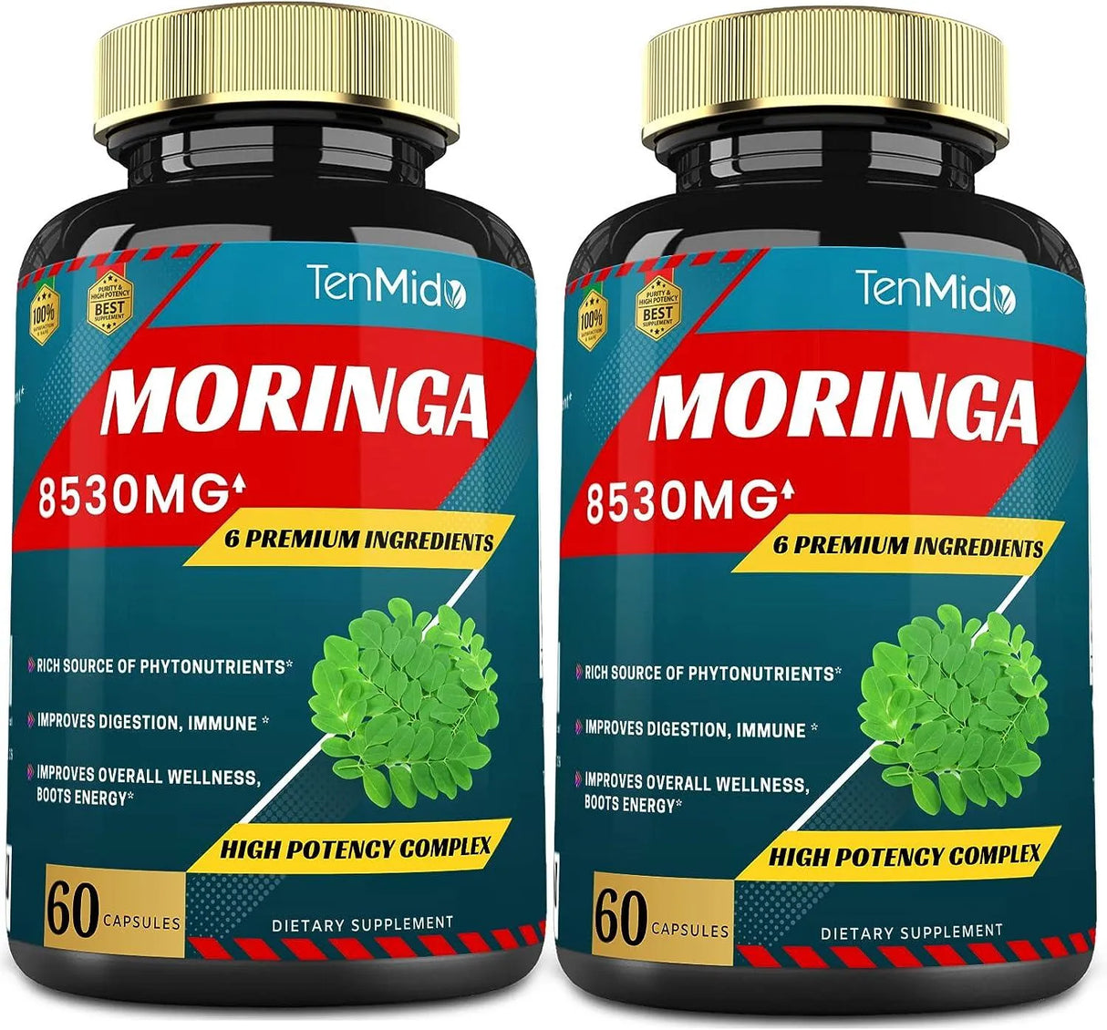 TENMIDO - Tenmido Moringa 8530Mg. 60 Capsulas 2 Pack - The Red Vitamin MX - Suplementos Alimenticios - {{ shop.shopifyCountryName }}