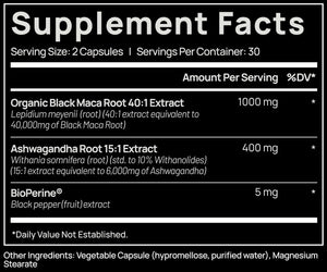 TERRA ELMNT - ELMNT Strength Organic Black Maca Root with Ashwagandha 60 Capsulas - The Red Vitamin MX - Suplementos Alimenticios - {{ shop.shopifyCountryName }}