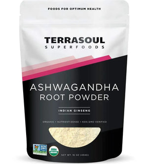 TERRASOUL SUPERFOODS - Terrasoul Superfoods Organic Ashwagandha Root Powder 1Lb. - The Red Vitamin MX - Suplementos Alimenticios - {{ shop.shopifyCountryName }}