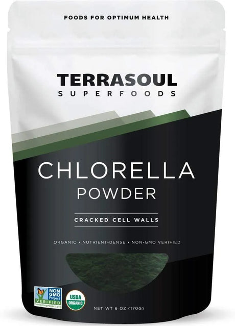 TERRASOUL SUPERFOODS - Terrasoul Superfoods Organic Chlorella Powder 170Gr. - The Red Vitamin MX - Suplementos Alimenticios - {{ shop.shopifyCountryName }}