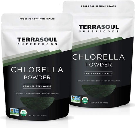 TERRASOUL SUPERFOODS - Terrasoul Superfoods Organic Chlorella Powder 340Gr. - The Red Vitamin MX - Suplementos Alimenticios - {{ shop.shopifyCountryName }}