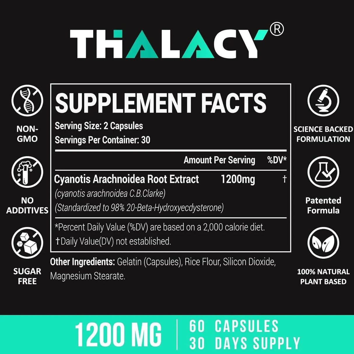 THALACY - Thalacy Beta Ecdysterone 1200Mg. 60 Capsulas 2 Pack - The Red Vitamin MX - Suplementos Alimenticios - {{ shop.shopifyCountryName }}