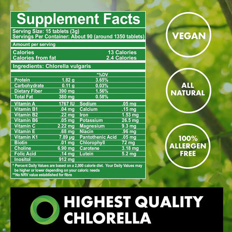 THE CHLORELLA COMPANY - The Chlorella Company Fermented Chlorella 1350 Tabletas - The Red Vitamin MX - Suplementos Alimenticios - {{ shop.shopifyCountryName }}