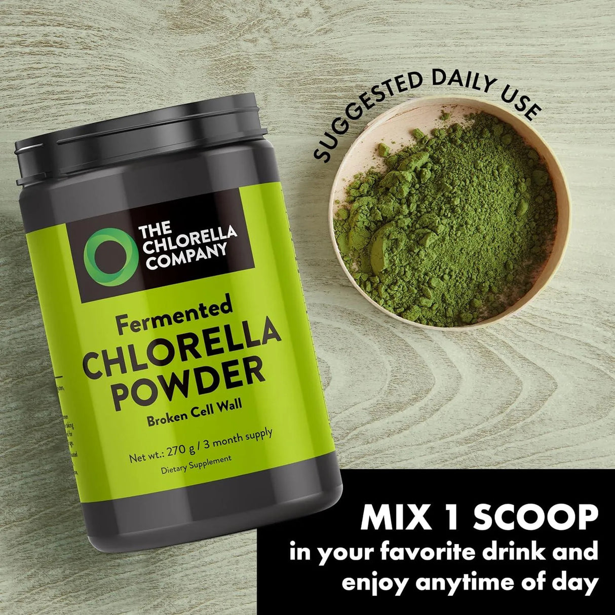 THE CHLORELLA COMPANY - The Chlorella Company Fermented Chlorella Powder 270Gr. - The Red Vitamin MX - Suplementos Alimenticios - {{ shop.shopifyCountryName }}