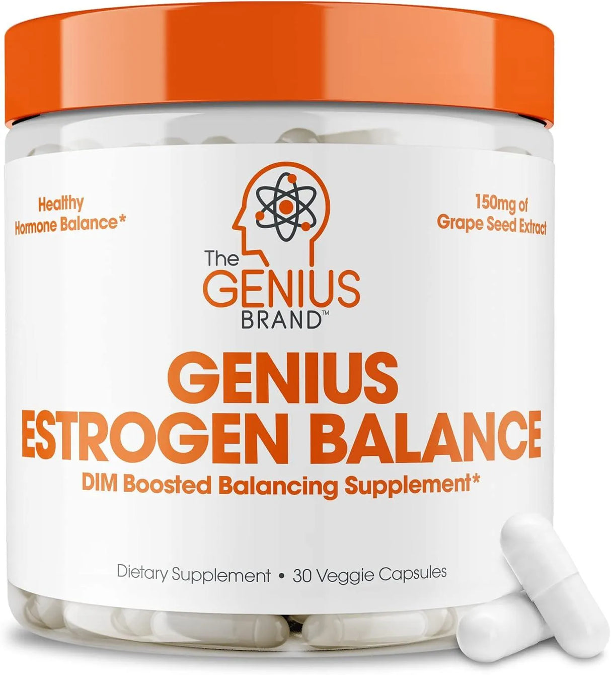 THE GENIUS BRAND - Genius Estrogen Balance DIM Supplement 30 Capsulas - The Red Vitamin MX - Suplementos Alimenticios - {{ shop.shopifyCountryName }}