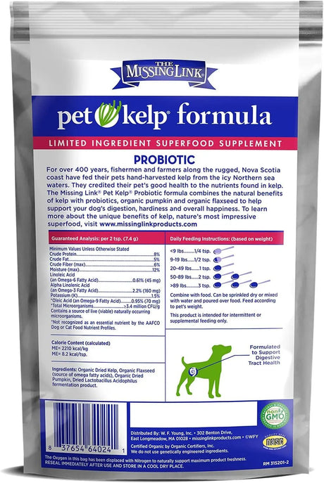 THE MISSING LINK - The Missing Link Pet Kelp Canine Probiotic 227Gr. - The Red Vitamin MX - Probióticos Para Perros - {{ shop.shopifyCountryName }}