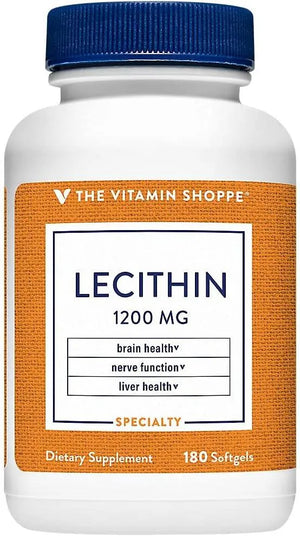 THE VITAMIN SHOPPE - The Vitamin Shoppe Lecithin 1200Mg. 180 Capsulas Blandas - The Red Vitamin MX - Suplementos Alimenticios - {{ shop.shopifyCountryName }}