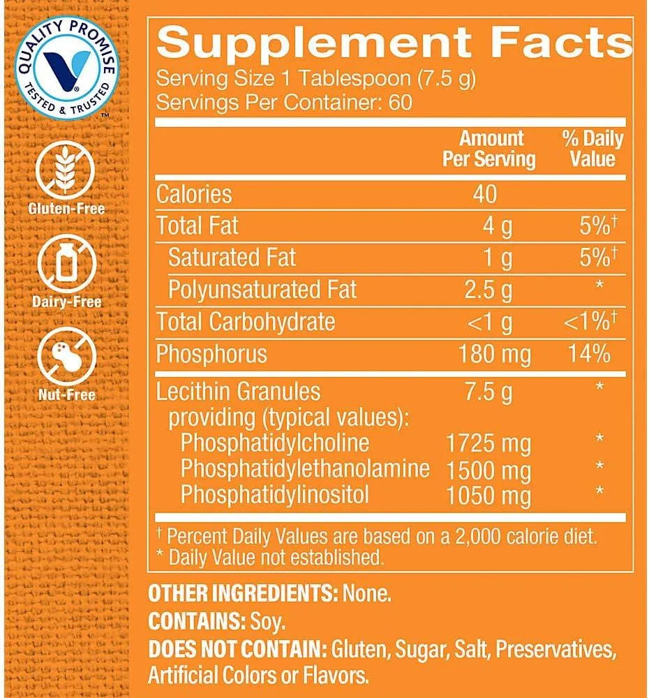 THE VITAMIN SHOPPE - The Vitamin Shoppe Lecithin Granules 454Gr. - The Red Vitamin MX - Suplementos Alimenticios - {{ shop.shopifyCountryName }}