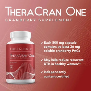 THERALOGIX - THERALOGIX TheraCran One Cranberry Capsules 90 Capsulas - The Red Vitamin MX - Suplementos Alimenticios - {{ shop.shopifyCountryName }}