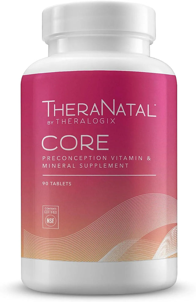 THERALOGIX - THERALOGIX TheraNatal Core Preconception Prenatal Vitamin 90 Tabletas - The Red Vitamin MX - Suplementos Alimenticios - {{ shop.shopifyCountryName }}