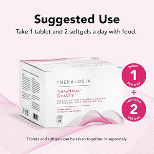 THERALOGIX - Theralogix TheraNatal OvaVite Preconception Vitamins 91 Tabletas y 182 Capsulas Blandas - The Red Vitamin MX - Suplementos Alimenticios - {{ shop.shopifyCountryName }}