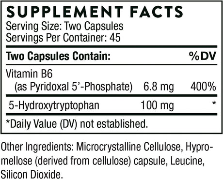 THORNE RESEARCH - Thorne 5-Hydroxytryptophan 5-HTP 90 Capsulas - The Red Vitamin MX - Suplementos Alimenticios - {{ shop.shopifyCountryName }}