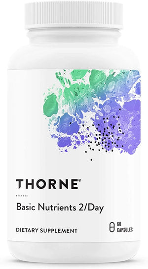 THORNE RESEARCH - Thorne Basic Nutrients 2/Day - Comprehensive Daily Multivitamin 60 Capsulas - The Red Vitamin MX - Suplementos Alimenticios - {{ shop.shopifyCountryName }}