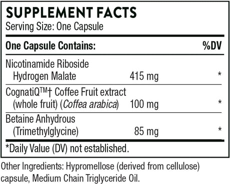 THORNE RESEARCH - Thorne Brain Factors 30 Capsulas - The Red Vitamin MX - Suplementos Alimenticios - {{ shop.shopifyCountryName }}