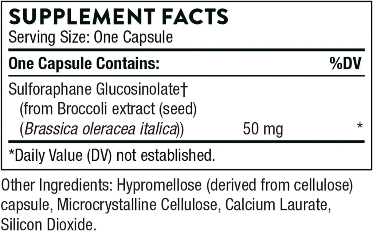 THORNE RESEARCH - Thorne Crucera-SGS Broccoli Seed Sulforaphane 60 Capsulas - The Red Vitamin MX - Suplementos Alimenticios - {{ shop.shopifyCountryName }}