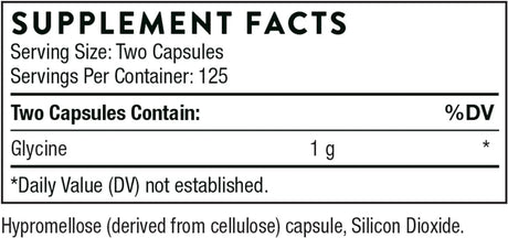 THORNE RESEARCH - Thorne Glycine 250 Capsulas - The Red Vitamin MX - Suplementos Alimenticios - {{ shop.shopifyCountryName }}