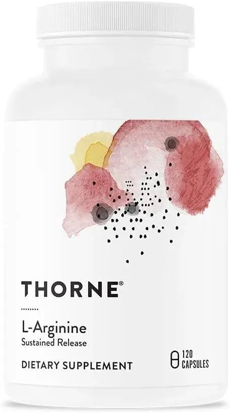 THORNE RESEARCH - THORNE L-Arginine Sustained Release 120 Capsulas - The Red Vitamin MX - Suplementos Alimenticios - {{ shop.shopifyCountryName }}