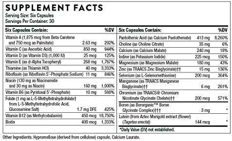 THORNE RESEARCH - Thorne Men's Multi 50+ 180 Capsulas - The Red Vitamin MX - Suplementos Alimenticios - {{ shop.shopifyCountryName }}