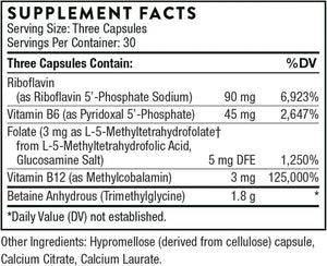 THORNE RESEARCH - THORNE Methyl-Guard Plus 90 Capsulas - The Red Vitamin MX - Suplementos Alimenticios - {{ shop.shopifyCountryName }}