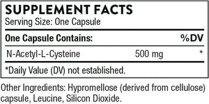 THORNE RESEARCH - Thorne NAC N-Acetylcysteine 500Mg. 90 Capsulas - The Red Vitamin MX - Suplementos Alimenticios - {{ shop.shopifyCountryName }}