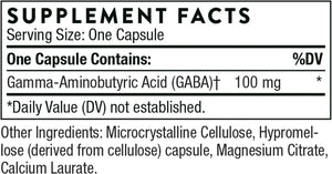 THORNE RESEARCH - THORNE PharmaGABA-100 100Mg. 60 Capsulas - The Red Vitamin MX - Suplementos Alimenticios - {{ shop.shopifyCountryName }}