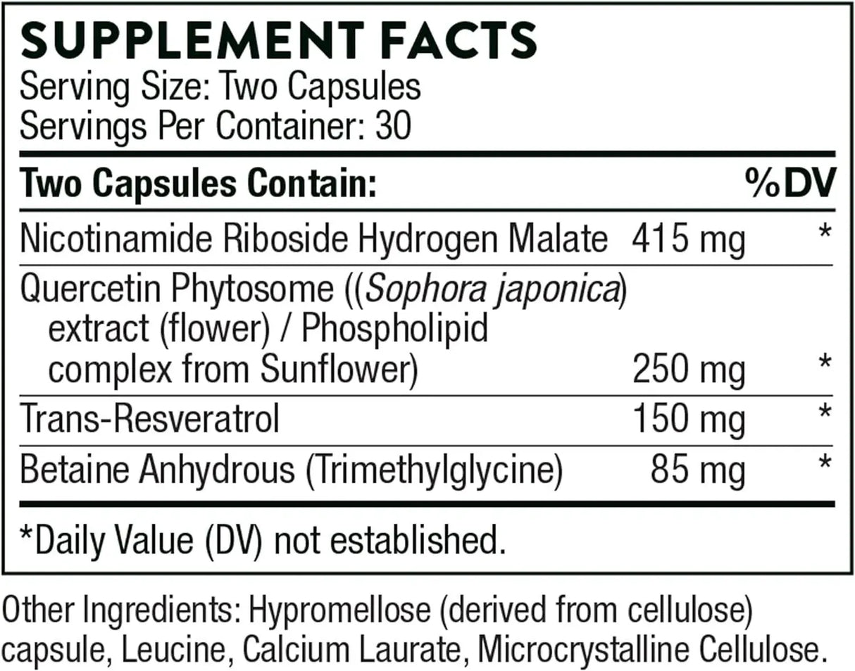 THORNE RESEARCH - THORNE ResveraCel 60 Capsulas - The Red Vitamin MX - Suplementos Alimenticios - {{ shop.shopifyCountryName }}