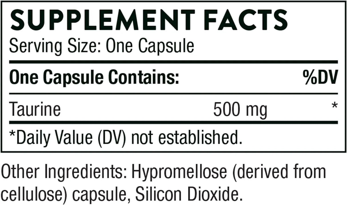 THORNE RESEARCH - THORNE Taurine 90 Capsulas - The Red Vitamin MX - Suplementos Alimenticios - {{ shop.shopifyCountryName }}