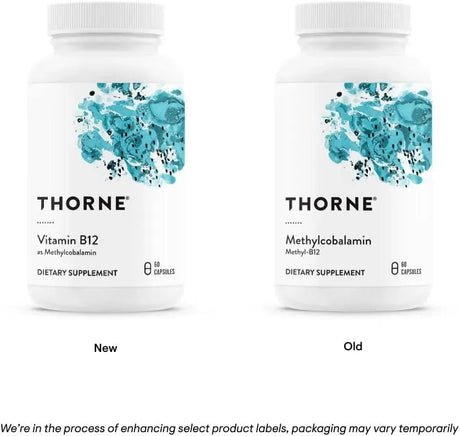THORNE RESEARCH - Thorne Vitamin B12 as Methylcobalamin 60 Capsulas - The Red Vitamin MX - Suplementos Alimenticios - {{ shop.shopifyCountryName }}