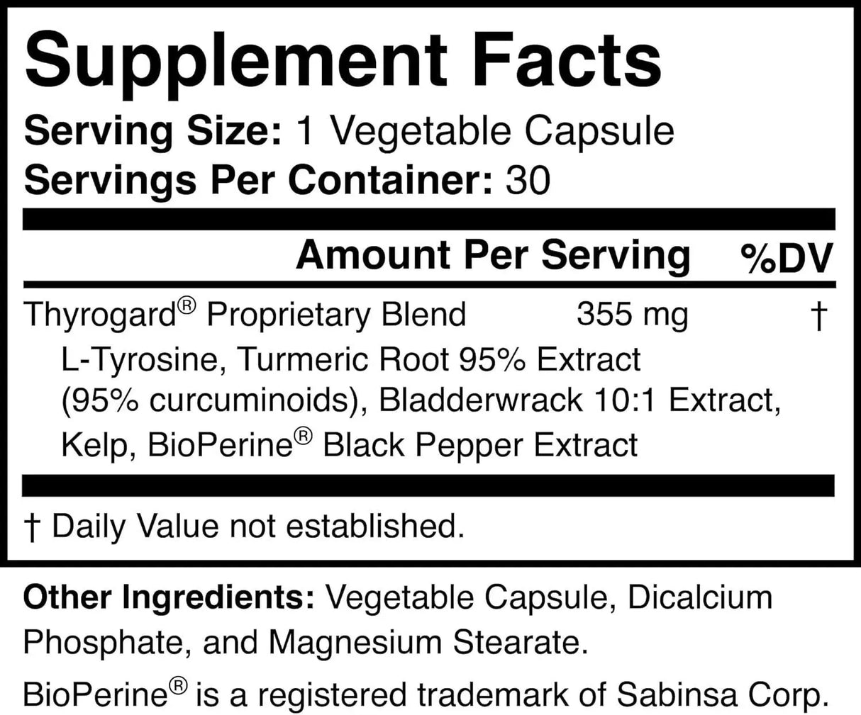 THYROGARD - Thyrogard Natural Thyroid Support 30 Capsulas - The Red Vitamin MX - Suplementos Alimenticios - {{ shop.shopifyCountryName }}