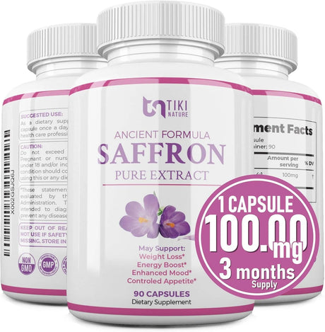 TIKI NATURE - TIKI NATURE Saffron Extract Supplement 100Mg. 90 Capsulas - The Red Vitamin MX - Suplementos Alimenticios - {{ shop.shopifyCountryName }}