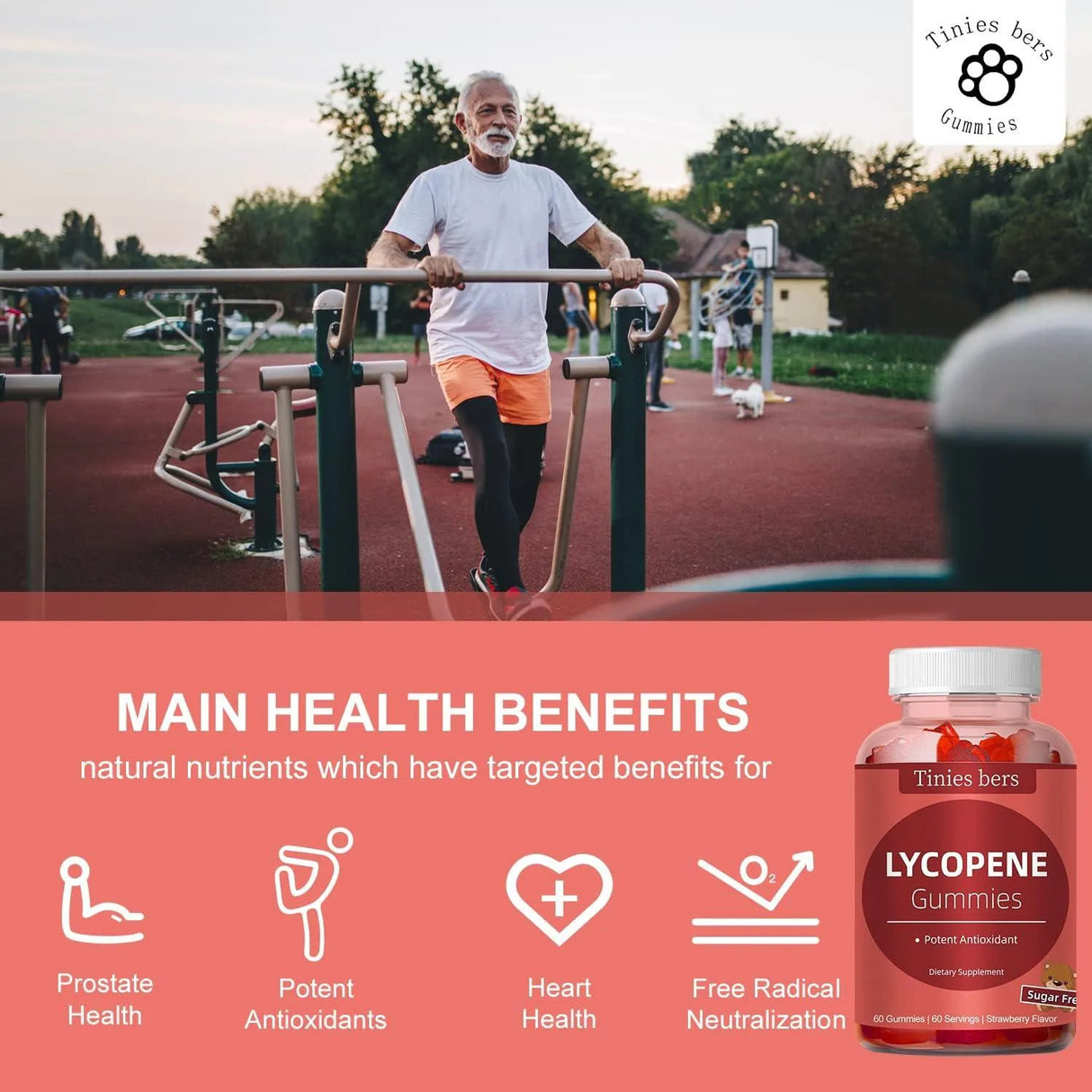 TINIES BERS - Tinies bers Lycopene Supplement Gummies 40Mg. 60 Gomitas - The Red Vitamin MX - Suplementos Alimenticios - {{ shop.shopifyCountryName }}