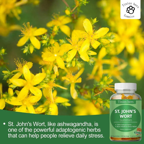 TINIES BERS - Tinies bers St John's Wort Gummies 500Mg. 60 Gomitas - The Red Vitamin MX - Suplementos Alimenticios - {{ shop.shopifyCountryName }}