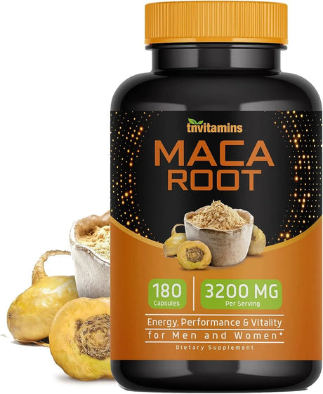 TNTVITAMINS - tnvitamins Maca Root Capsules 3200Mg. 180 Capsulas - The Red Vitamin MX - Suplementos Alimenticios - {{ shop.shopifyCountryName }}