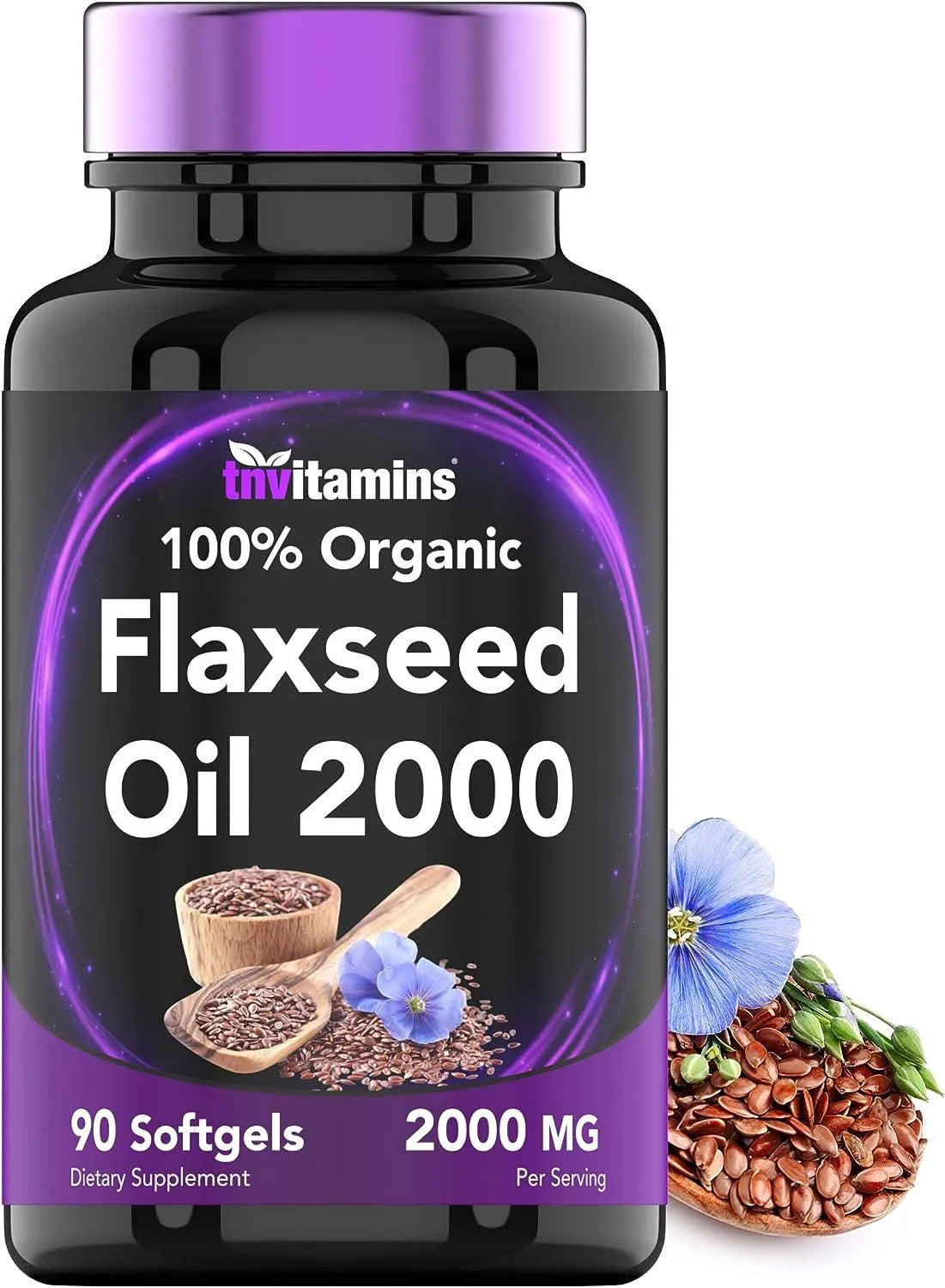 TNTVITAMINS - tnvitamins Organic Flaxseed Oil 2000Mg. 90 Capsulas Blandas - The Red Vitamin MX - Suplementos Alimenticios - {{ shop.shopifyCountryName }}