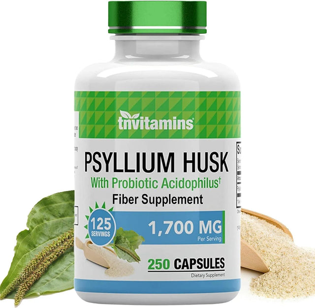 TNTVITAMINS - tnvitamins Psyllium Husk 1700Mg. 250 Capsulas - The Red Vitamin MX - Suplementos Alimenticios - {{ shop.shopifyCountryName }}