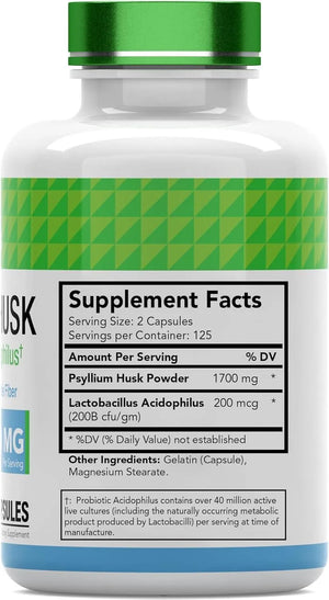 TNTVITAMINS - tnvitamins Psyllium Husk 1700Mg. 250 Capsulas - The Red Vitamin MX - Suplementos Alimenticios - {{ shop.shopifyCountryName }}