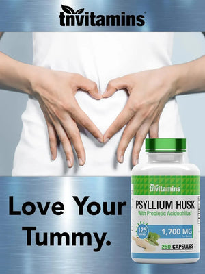 TNTVITAMINS - tnvitamins Psyllium Husk 1700Mg. 250 Capsulas - The Red Vitamin MX - Suplementos Alimenticios - {{ shop.shopifyCountryName }}