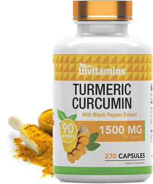 TNTVITAMINS - tnvitamins Turmeric Curcumin with Black Pepper 1500Mg. 270 Capsulas - The Red Vitamin MX - Suplementos Alimenticios - {{ shop.shopifyCountryName }}