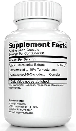 TODICAMP - Todicamp Turkesterone 500Mg. 60 Capsulas - The Red Vitamin MX - Suplementos Alimenticios - {{ shop.shopifyCountryName }}