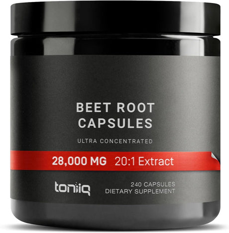 TONIIQ - Toniiq Concentrated Extract Beet Root 240 Capsulas - The Red Vitamin MX - Suplementos Alimenticios - {{ shop.shopifyCountryName }}